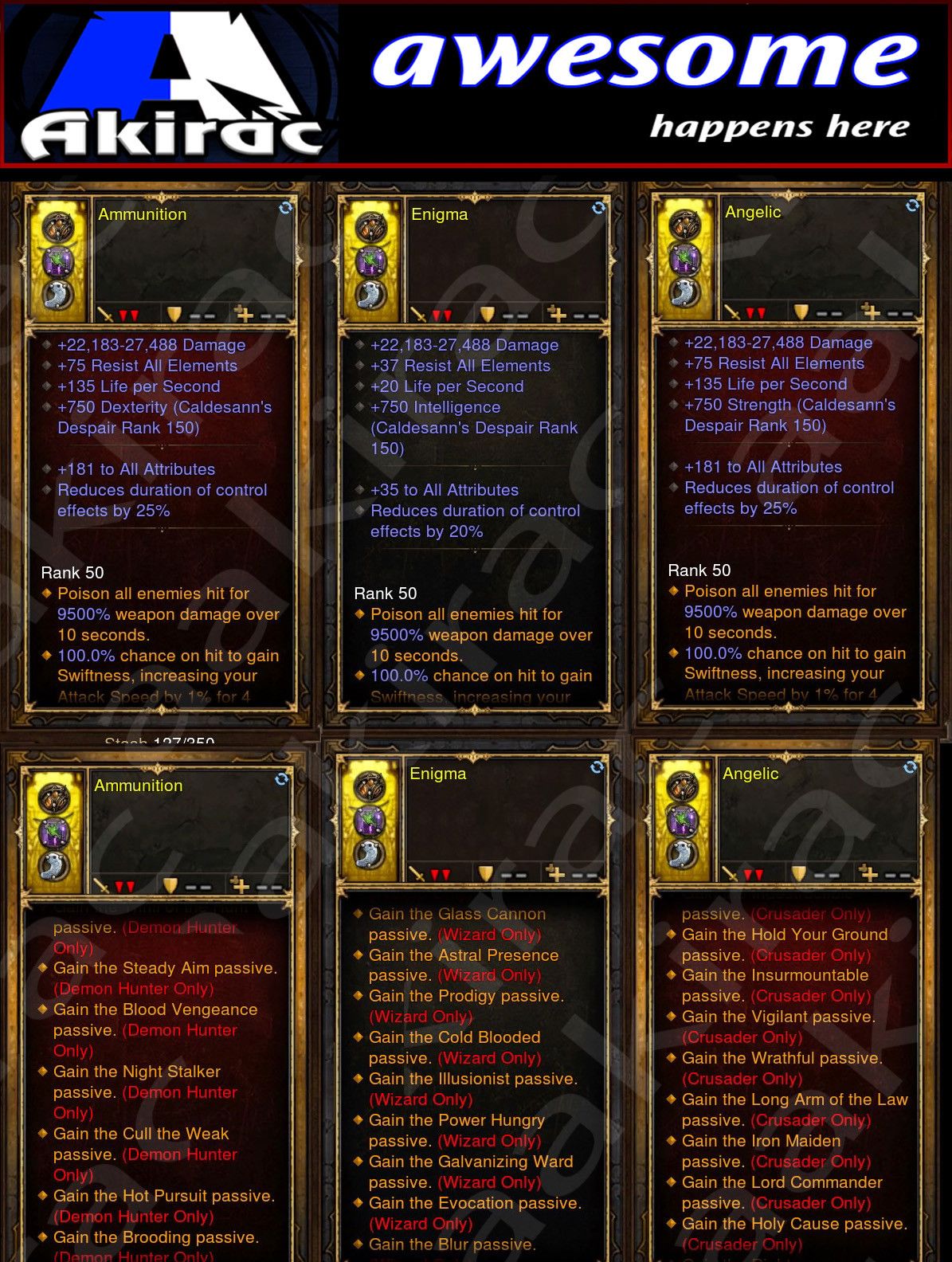 14x Passive Amulets Modded - Diablo 3 Mods Store - Seasonal and non-seasonal - Modded Items and Gear for PlayStation 4, PlayStation 5, Nintendo Switch, and Xbox One