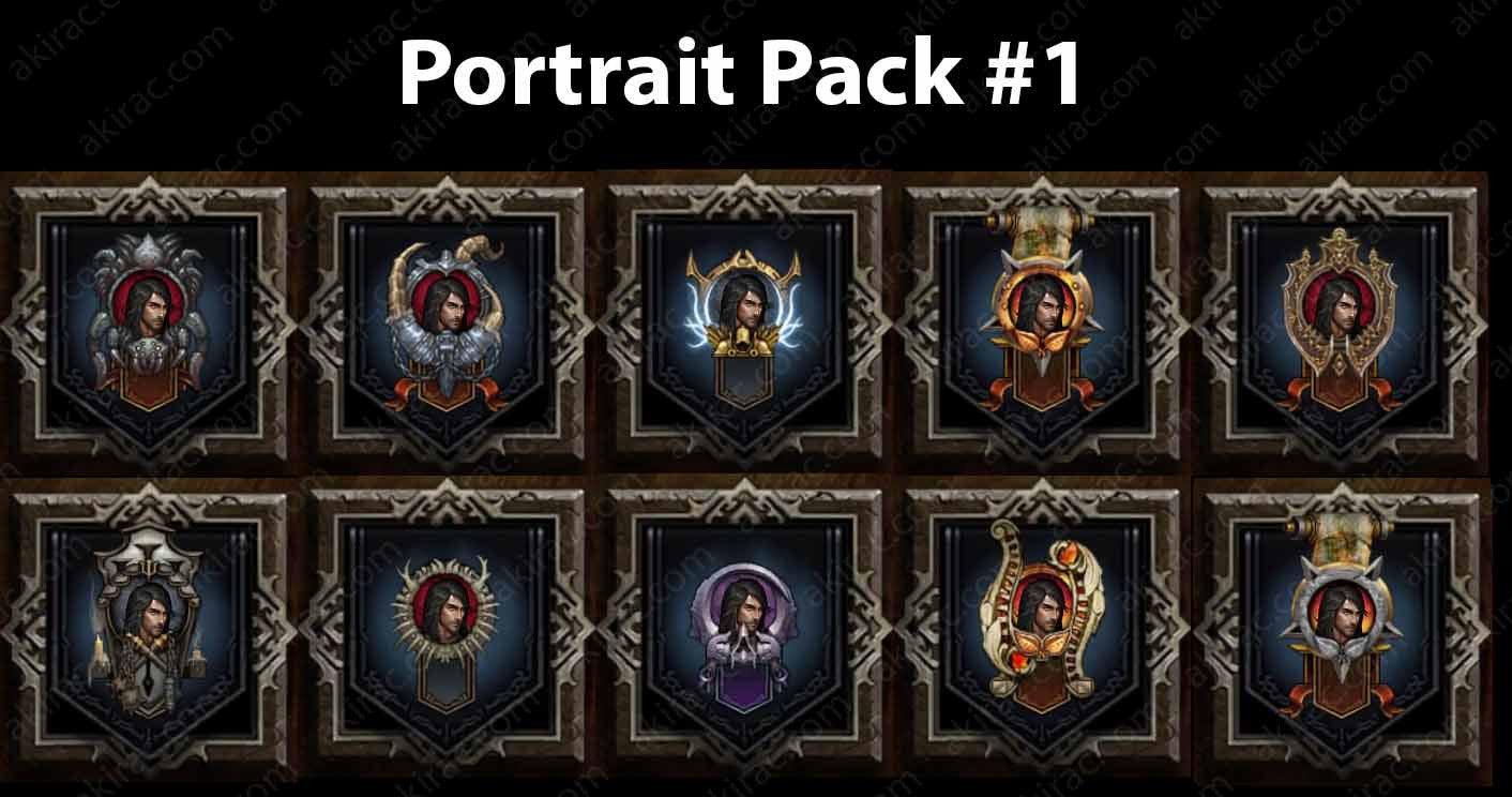 Cosmetic Frame Portrait Bundle #1-Diablo 3 Mods - Playstation 4, Xbox One, Nintendo Switch