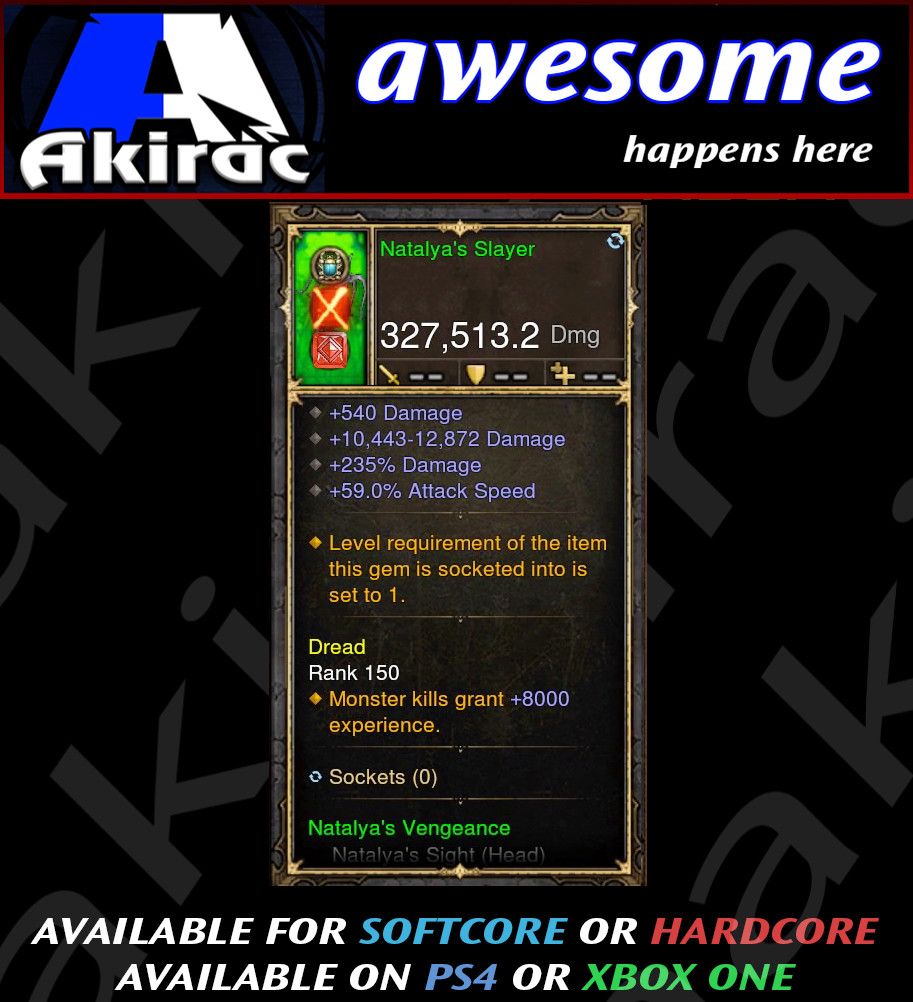 Natalya's Slayer Bow 327k Modded Weapon - Diablo 3 Mods Store - Seasonal and non-seasonal - Modded Items and Gear for PlayStation 4, PlayStation 5, Nintendo Switch, and Xbox One