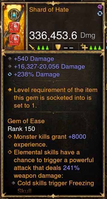 Shard of Hate 336k Actual DPS Modded Weapon - Diablo 3 Mods Store - Seasonal and non-seasonal - Modded Items and Gear for PlayStation 4, PlayStation 5, Nintendo Switch, and Xbox One