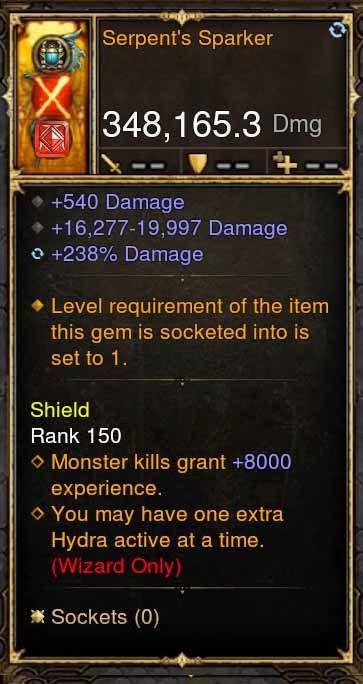 Serpents Sparker 348k Actual DPS Wand - Diablo 3 Mods Store - Seasonal and non-seasonal - Modded Items and Gear for PlayStation 4, PlayStation 5, Nintendo Switch, and Xbox One