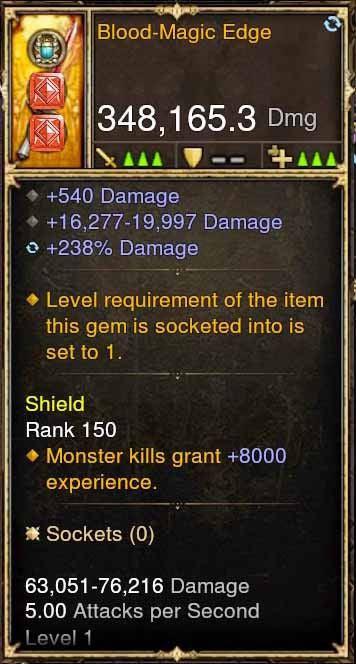 Blood-Magic 348k Actual DPS Modded Weapon - Diablo 3 Mods Store - Seasonal and non-seasonal - Modded Items and Gear for PlayStation 4, PlayStation 5, Nintendo Switch, and Xbox One