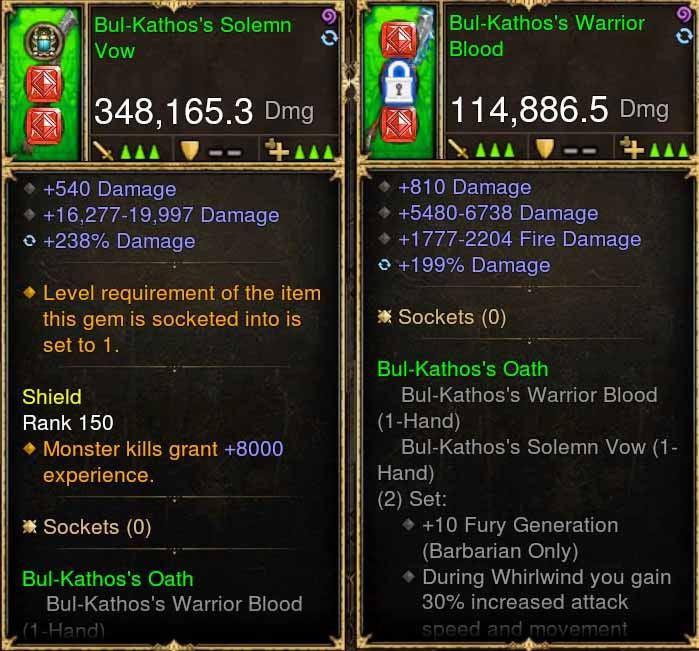 BulKathos 348k / 114k Actual DPS Combo Mighty Swords (w/ King Maker XMOG) - Diablo 3 Mods Store - Seasonal and non-seasonal - Modded Items and Gear for PlayStation 4, PlayStation 5, Nintendo Switch, and Xbox One