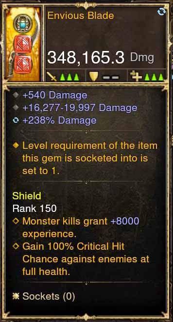 Envious Blade 348k Actual DPS Modded Weapon - Diablo 3 Mods Store - Seasonal and non-seasonal - Modded Items and Gear for PlayStation 4, PlayStation 5, Nintendo Switch, and Xbox One