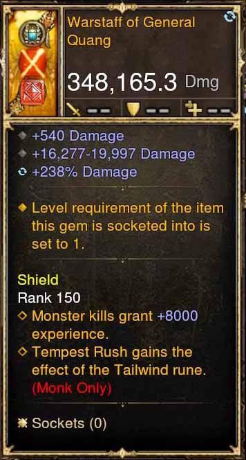 Warstaff of General Quang 348k Actual DPS Modded Weapon - Diablo 3 Mods Store - Seasonal and non-seasonal - Modded Items and Gear for PlayStation 4, PlayStation 5, Nintendo Switch, and Xbox One