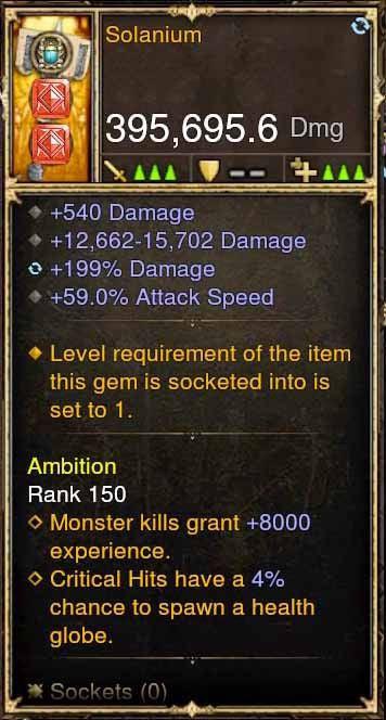 Solanium 395k Modded Weapon - Diablo 3 Mods Store - Seasonal and non-seasonal - Modded Items and Gear for PlayStation 4, PlayStation 5, Nintendo Switch, and Xbox One