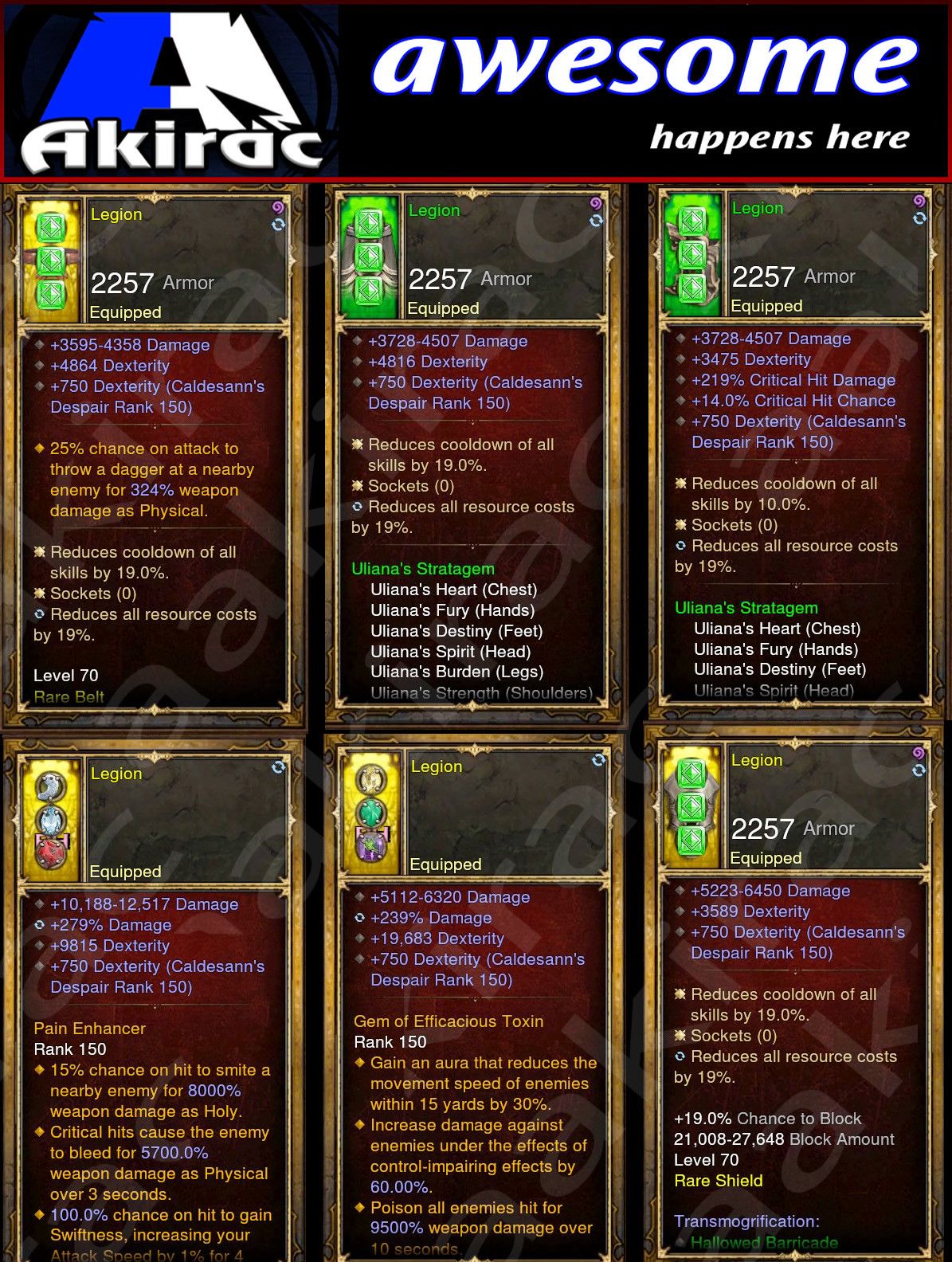 Diablo 3 Immortal v1 Ulania Monk Modded Set for Rift 150 Legion - Diablo 3 Mods Store - Seasonal and non-seasonal - Modded Items and Gear for PlayStation 4, PlayStation 5, Nintendo Switch, and Xbox One