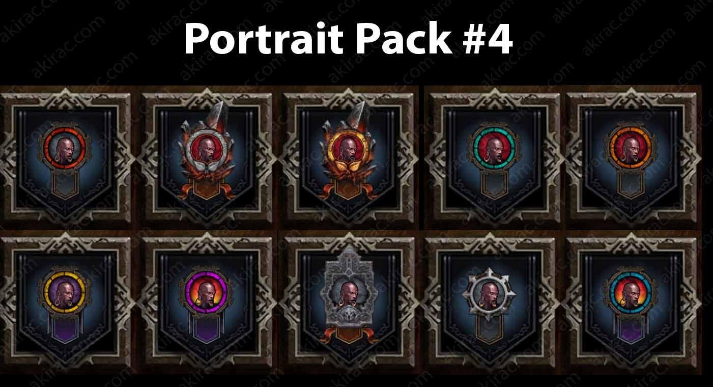 Cosmetic Frame Portrait Bundle #4-Diablo 3 Mods - Playstation 4, Xbox One, Nintendo Switch