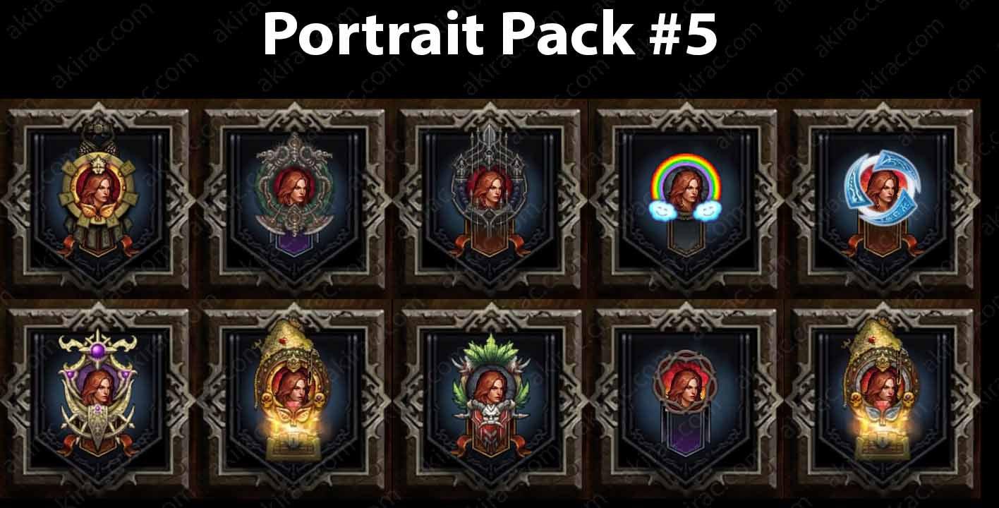 Cosmetic Frame Portrait Bundle #5-Diablo 3 Mods - Playstation 4, Xbox One, Nintendo Switch