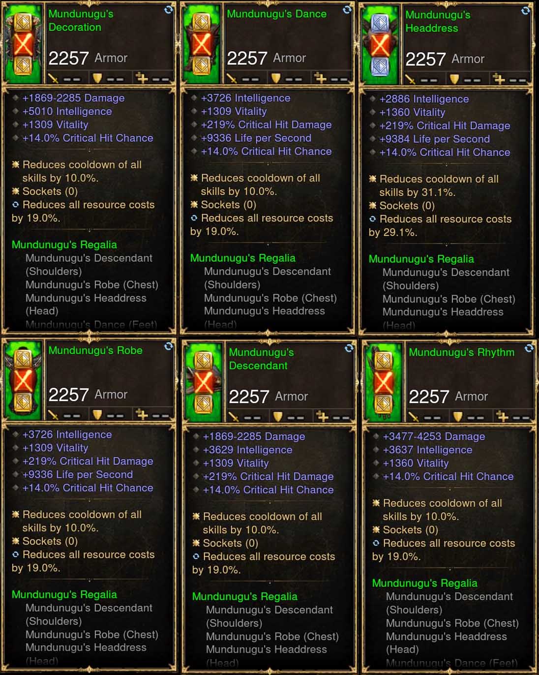 6x Piece Patch 2.6.8 Mundunugu Witch Doctor Set - Diablo 3 Mods Store - Seasonal and non-seasonal - Modded Items and Gear for PlayStation 4, PlayStation 5, Nintendo Switch, and Xbox One