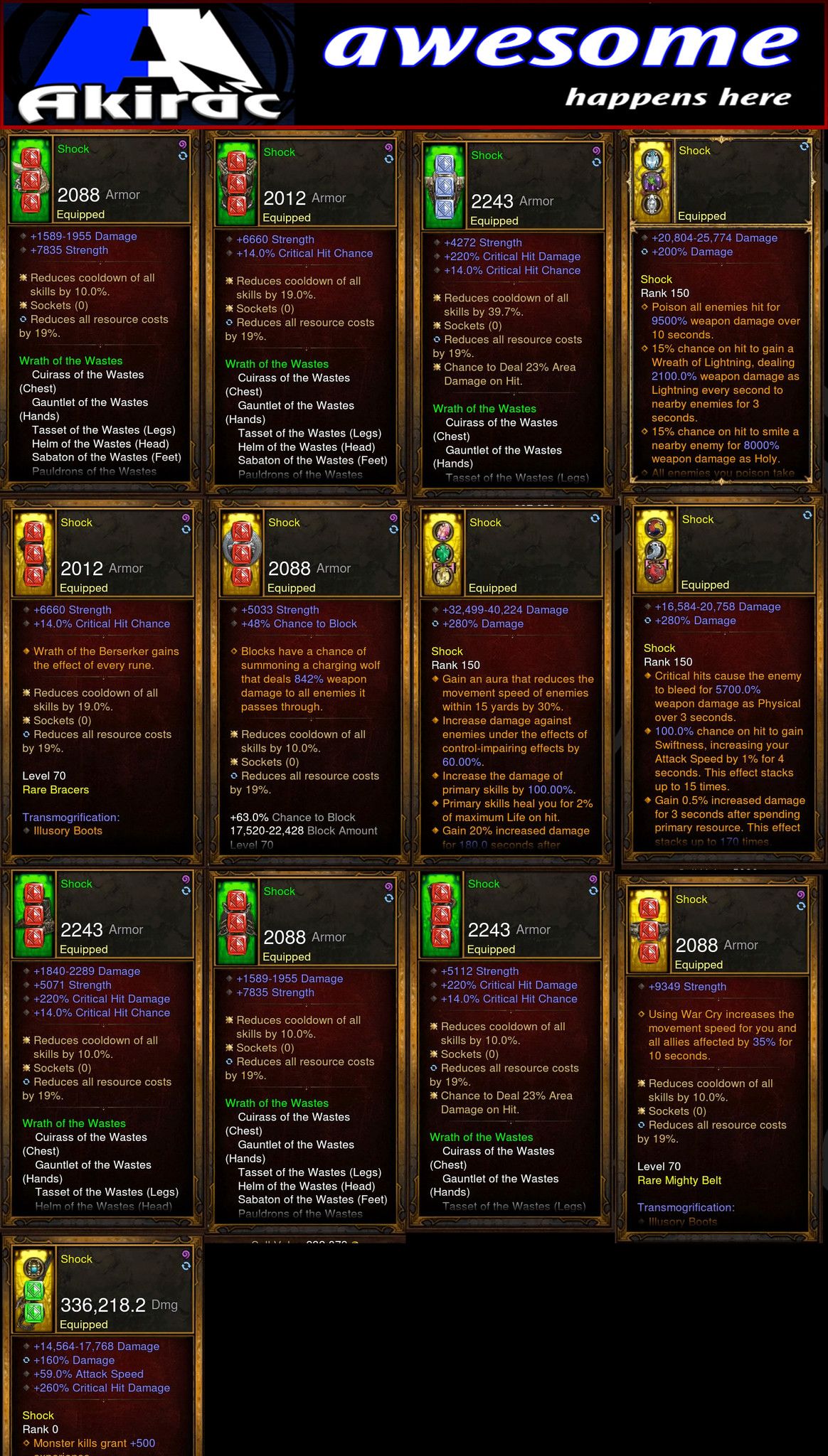 Shock v1 Waste Barbarian Set for Rift Climbing - Diablo 3 Mods Store - Seasonal and non-seasonal - Modded Items and Gear for PlayStation 4, PlayStation 5, Nintendo Switch, and Xbox One