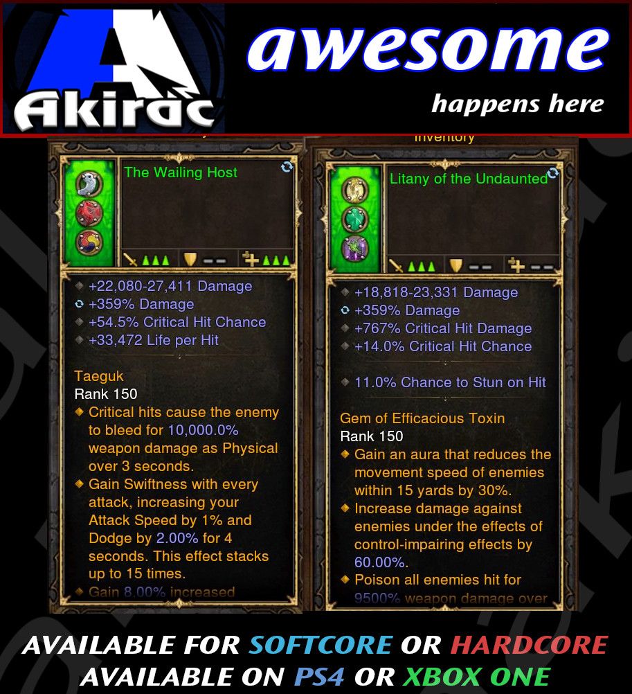 Legacy of Nightmare Set Modded Modded Rings - Diablo 3 Mods Store - Seasonal and non-seasonal - Modded Items and Gear for PlayStation 4, PlayStation 5, Nintendo Switch, and Xbox One