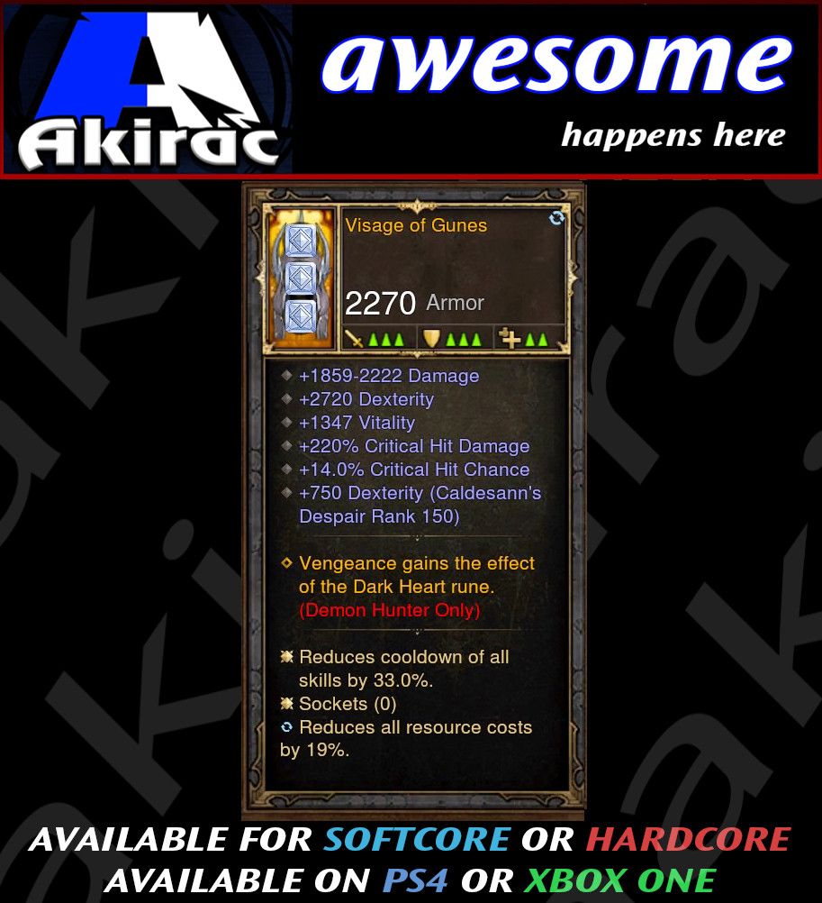 Visage of Gunes Helm Modded - Diablo 3 Mods Store - Seasonal and non-seasonal - Modded Items and Gear for PlayStation 4, PlayStation 5, Nintendo Switch, and Xbox One