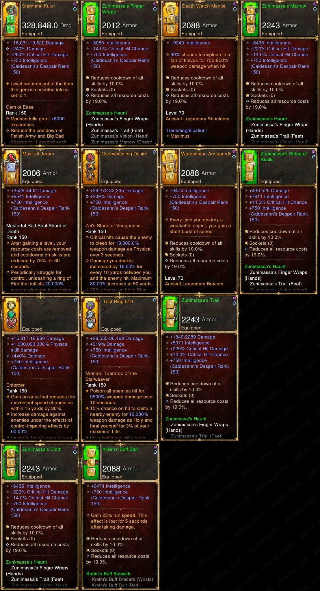 Diablo 3 Immortal Orig Zunimassa Witch Doctor (v3) - Diablo 3 Mods Store - Seasonal and non-seasonal - Modded Items and Gear for PlayStation 4, PlayStation 5, Nintendo Switch, and Xbox One