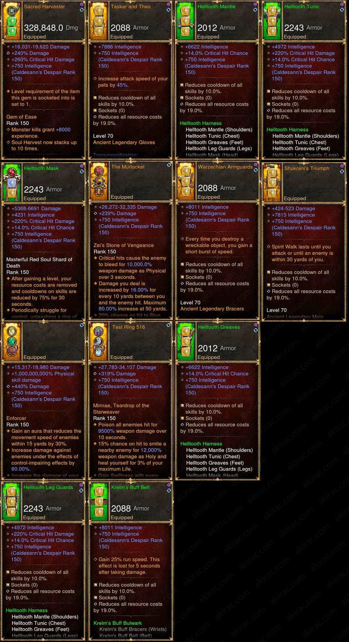 Diablo 3 Immortal Orig Helltooth Witch Doctor - Diablo 3 Mods Store - Seasonal and non-seasonal - Modded Items and Gear for PlayStation 4, PlayStation 5, Nintendo Switch, and Xbox One