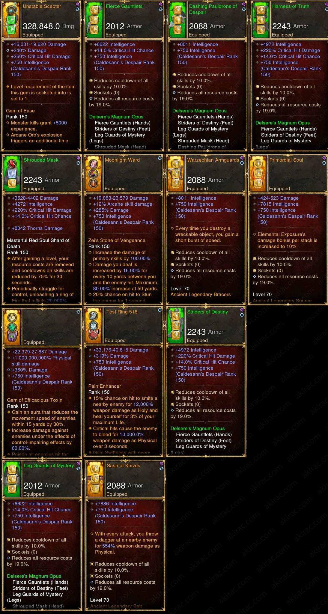 Diablo 3 Immortal Orig Magnum Opus Wizard - Diablo 3 Mods Store - Seasonal and non-seasonal - Modded Items and Gear for PlayStation 4, PlayStation 5, Nintendo Switch, and Xbox One
