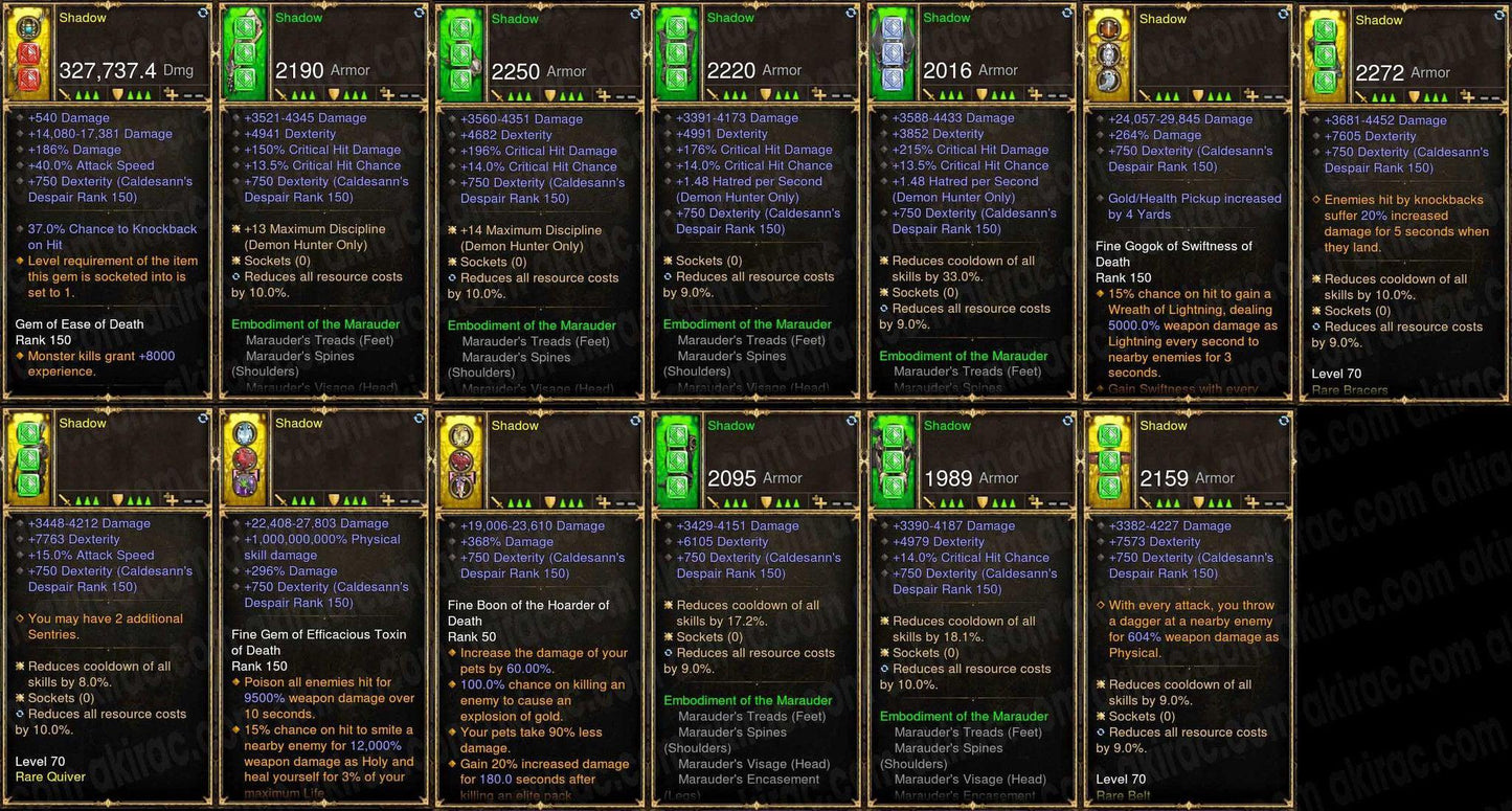 Shadow: Full Modded Marauder Demon Hunter Set #A6-Diablo 3 Mods - Playstation 4, Xbox One, Nintendo Switch