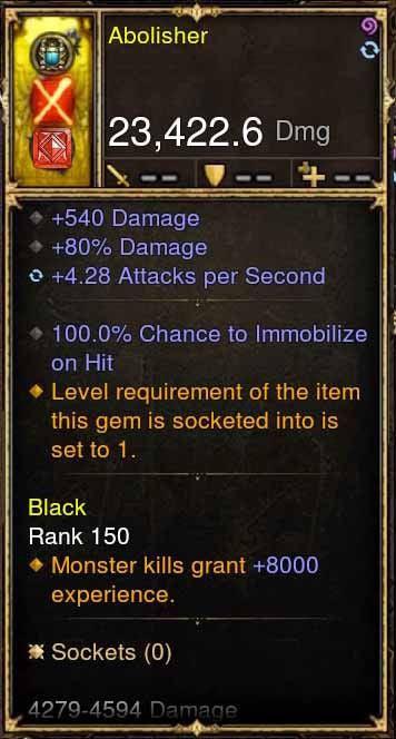 Abomination 100% Immobilize Bow Fast 5.X APSpeed - Diablo 3 Mods Store - Seasonal and non-seasonal - Modded Items and Gear for PlayStation 4, PlayStation 5, Nintendo Switch, and Xbox One