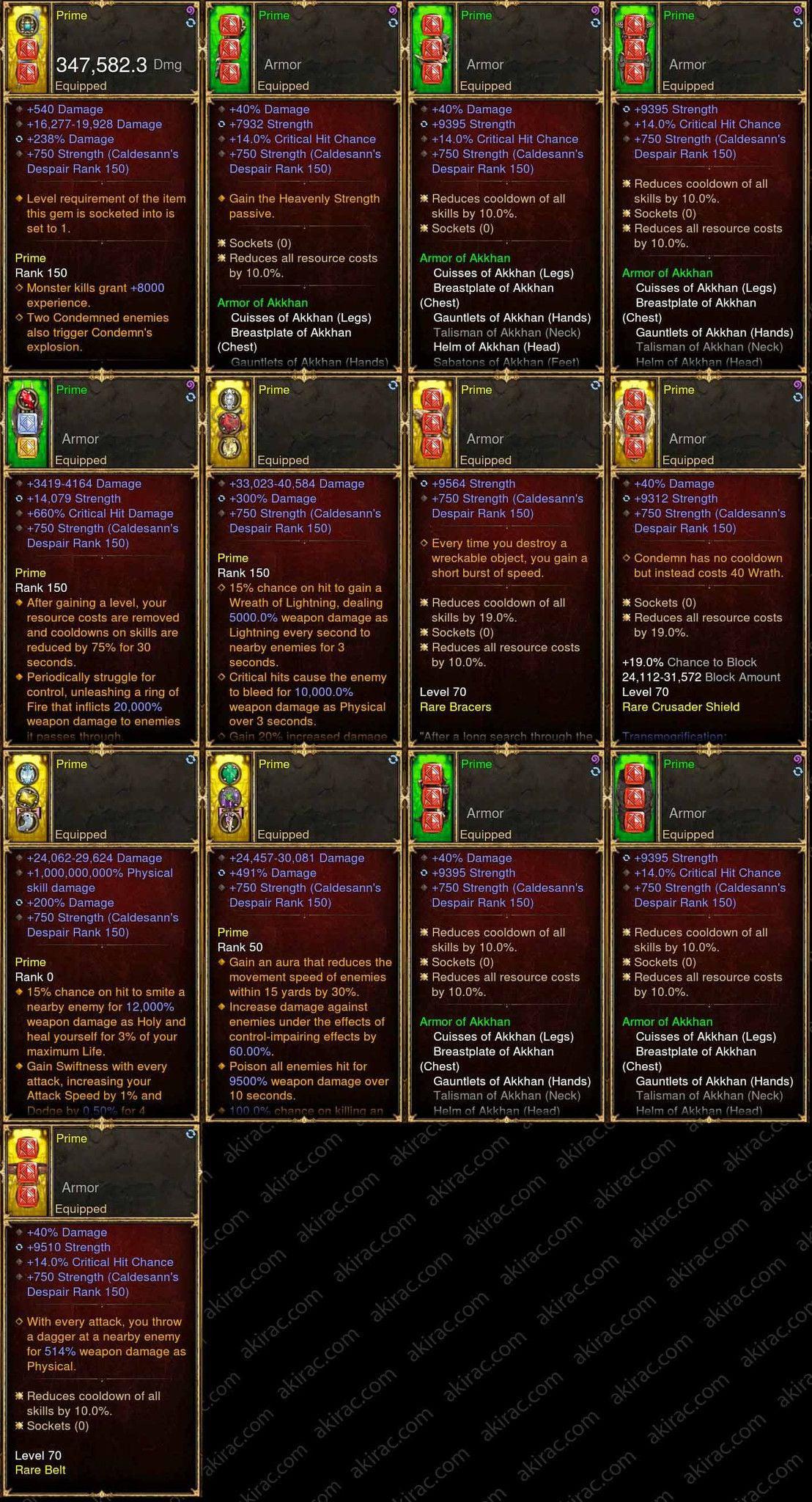 Prime Akkhan's Crusader - High DPS #B1-Diablo 3 Mods - Playstation 4, Xbox One, Nintendo Switch