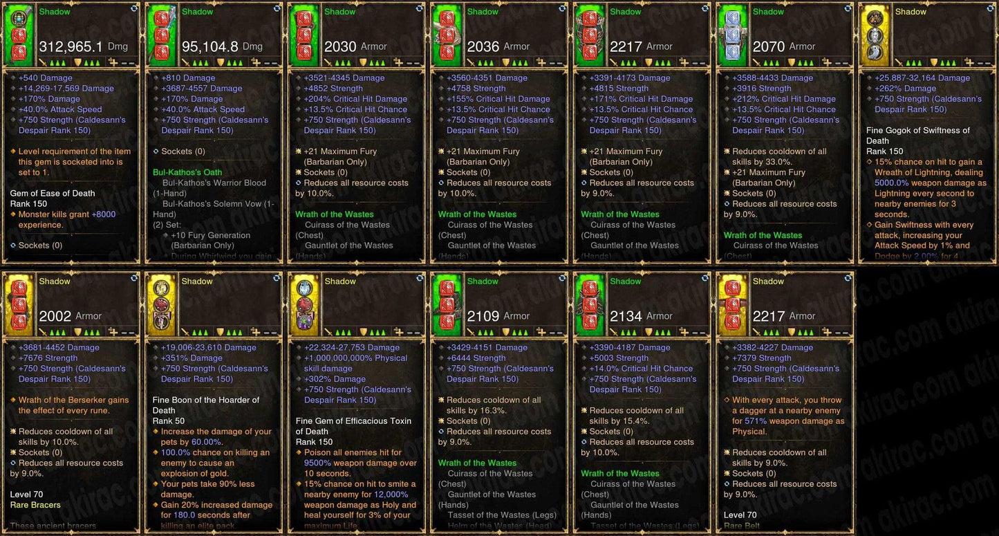 Shadow: Full Modded Waste Barbarian Set #B4-Diablo 3 Mods - Playstation 4, Xbox One, Nintendo Switch