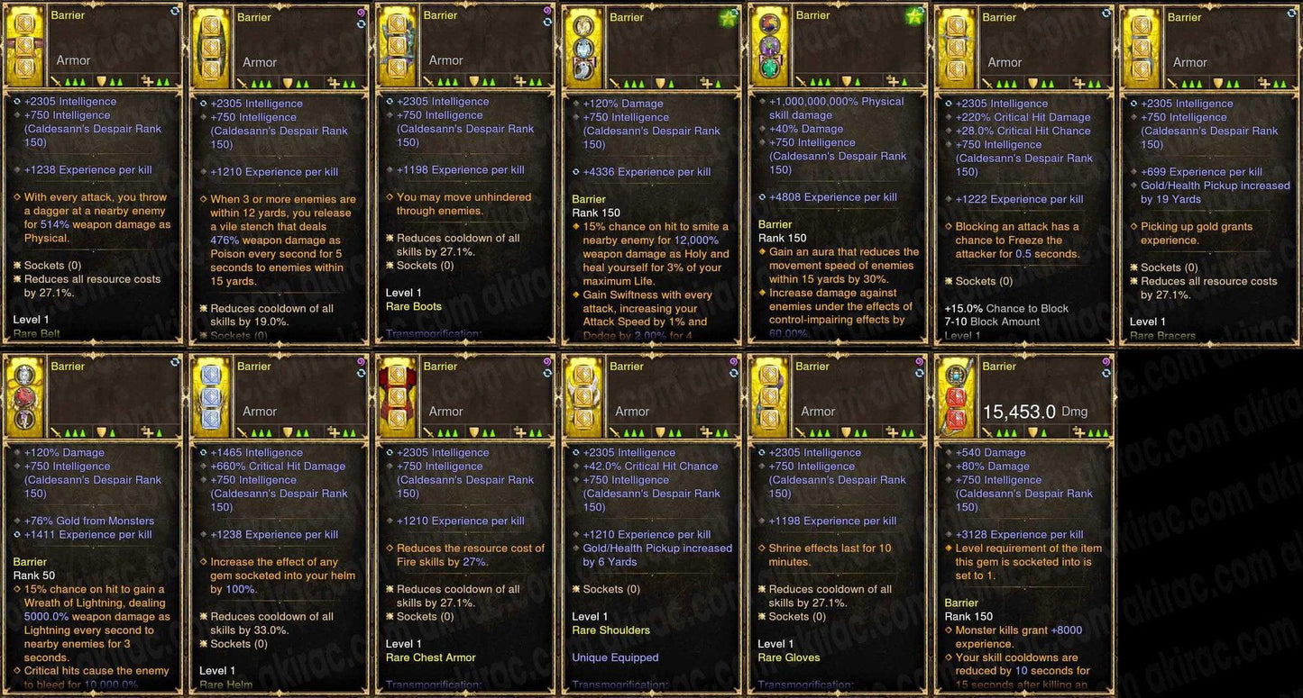 EXP v2 Leveling Set 1-70 Faster (UPDATED: STR, DEX, INT) - Diablo 3 Mods Store - Seasonal and non-seasonal - Modded Items and Gear for PlayStation 4, PlayStation 5, Nintendo Switch, and Xbox One