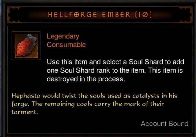 (Seasona 25) LOT of Hellforge Embers - Diablo 3 Mods - Diablo 3 Mods Store - Seasonal and non-seasonal - Modded Items and Gear for PlayStation 4, PlayStation 5, Nintendo Switch, and Xbox One