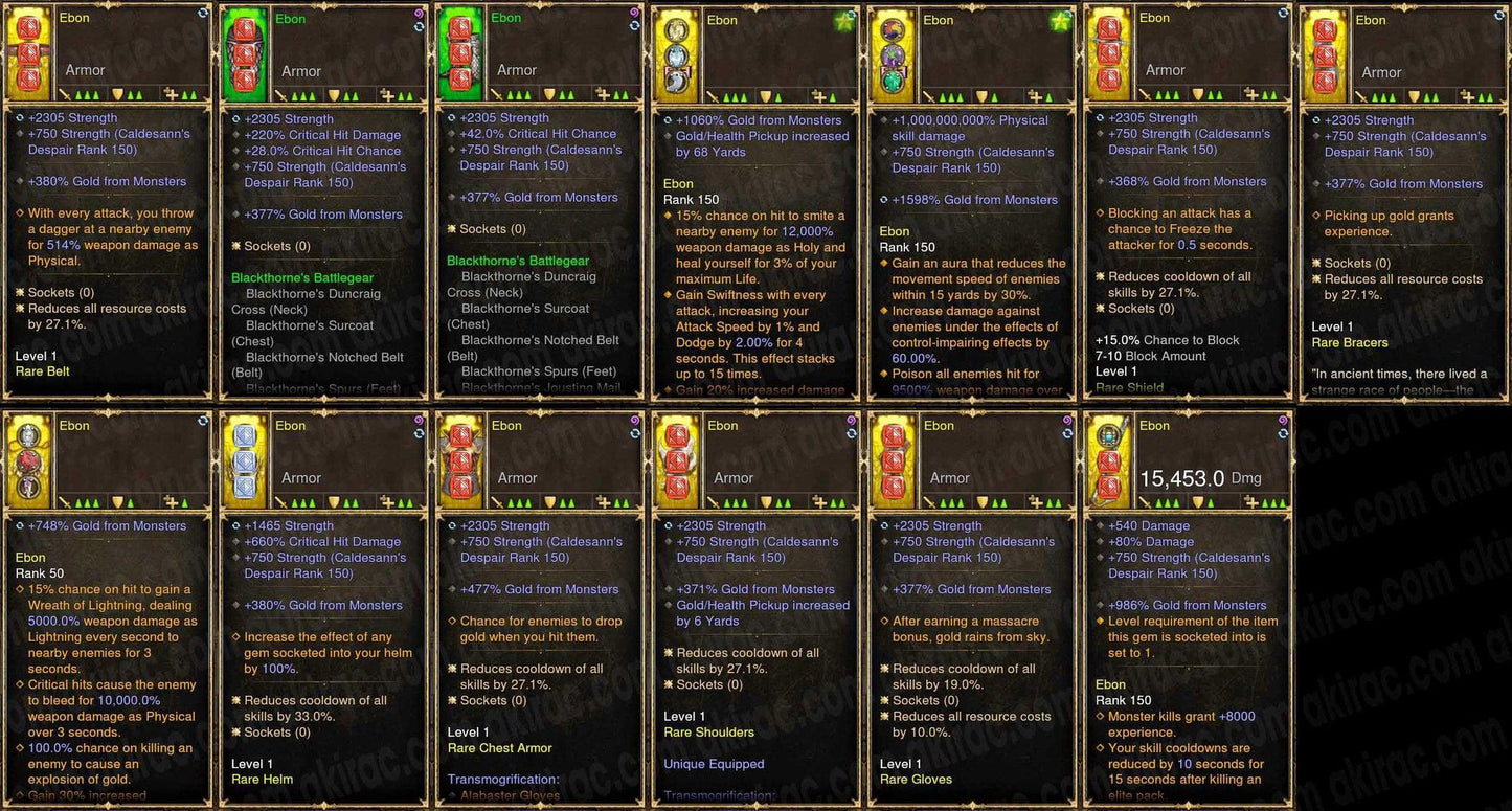 GOLD% / Pickup EXP v2 Leveling Set 1-70 Faster (UPDATED: STR, DEX, INT) - Diablo 3 Mods Store - Seasonal and non-seasonal - Modded Items and Gear for PlayStation 4, PlayStation 5, Nintendo Switch, and Xbox One