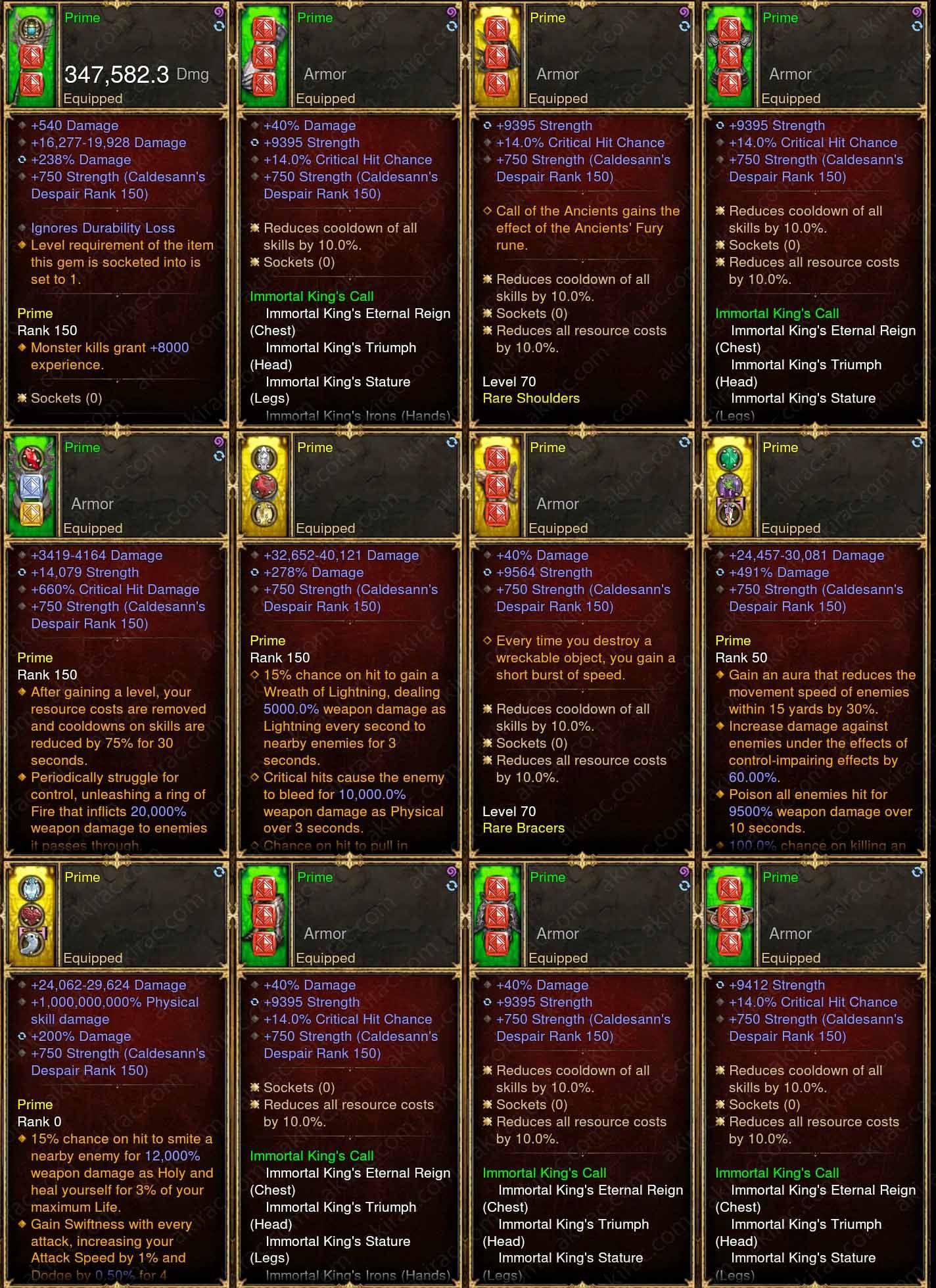 Prime Immortal Kings Barbarian - High DPS #B4-Diablo 3 Mods - Playstation 4, Xbox One, Nintendo Switch