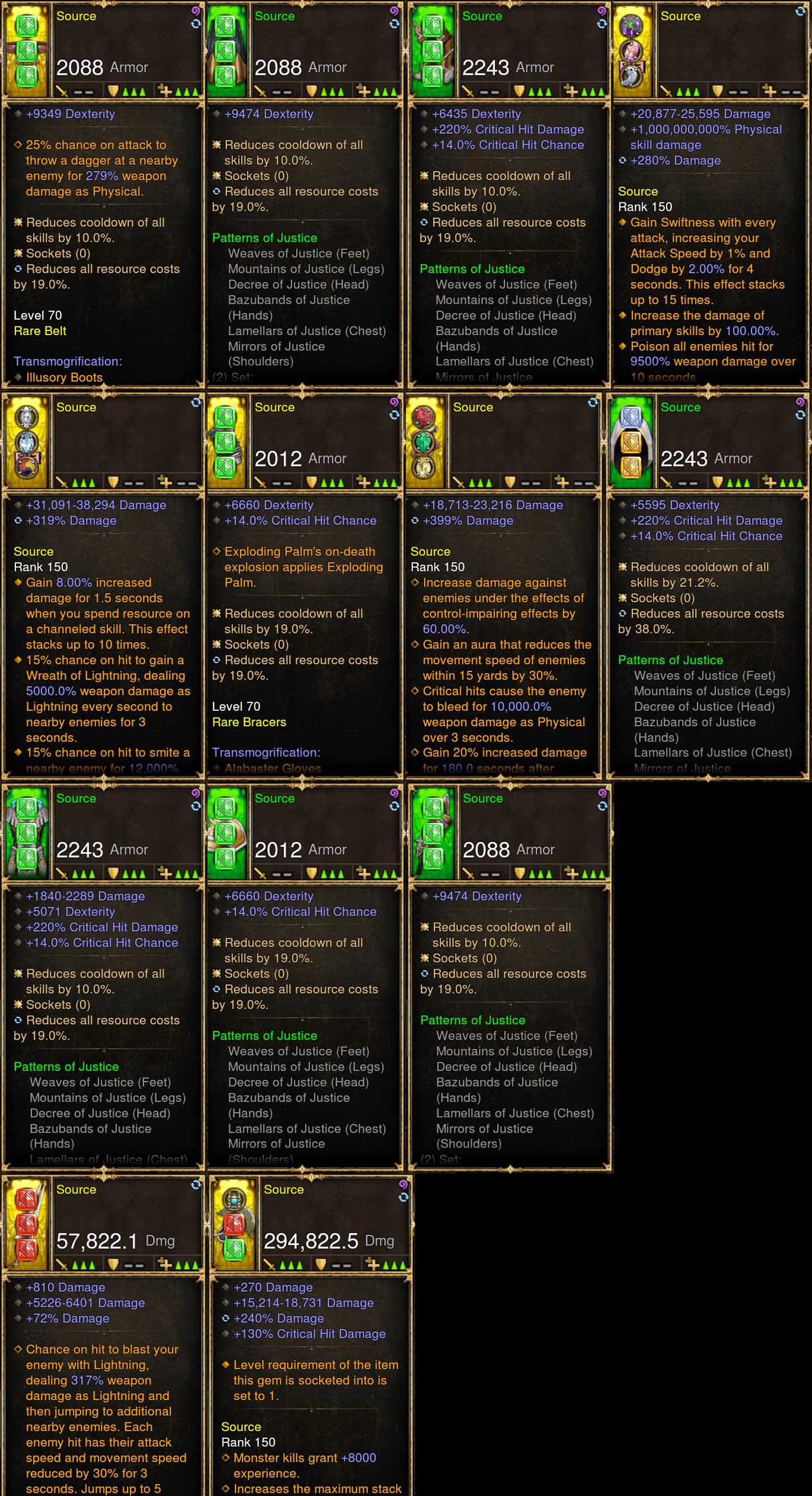 Diablo 3 Immortal v3 Justice 2.6.7 Monk Modded Set for Rift 150 Source - Diablo 3 Mods Store - Seasonal and non-seasonal - Modded Items and Gear for PlayStation 4, PlayStation 5, Nintendo Switch, and Xbox One