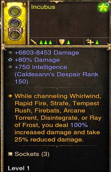 100% Increased Damage While Channeling Modded Ring (Unsocketed) Incubus - Diablo 3 Mods Store - Seasonal and non-seasonal - Modded Items and Gear for PlayStation 4, PlayStation 5, Nintendo Switch, and Xbox One
