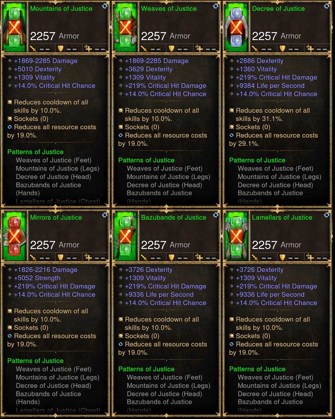 6x Piece Patch 2.6.7 Justice Monk Set - Diablo 3 Mods Store - Seasonal and non-seasonal - Modded Items and Gear for PlayStation 4, PlayStation 5, Nintendo Switch, and Xbox One