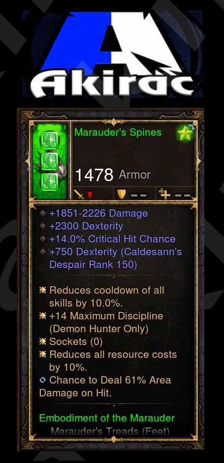 Custom PS4: Marauders Spines 220% CHD, 14% Crit, 61% Area Damage on Hit Modded Shoulder - Diablo 3 Mods Store - Seasonal and non-seasonal - Modded Items and Gear for PlayStation 4, PlayStation 5, Nintendo Switch, and Xbox One
