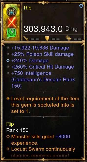 Rip Addon: 303k Actual DPS Worm Wood - Diablo 3 Mods Store - Seasonal and non-seasonal - Modded Items and Gear for PlayStation 4, PlayStation 5, Nintendo Switch, and Xbox One