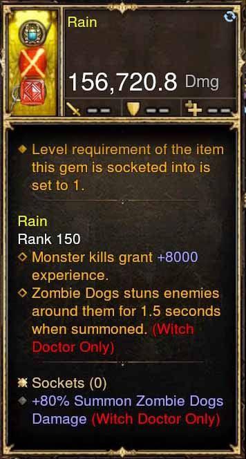 Rain Modded Weapon Anessazi's Edge +80% Zombie Dogs Damage - Diablo 3 Mods Store - Seasonal and non-seasonal - Modded Items and Gear for PlayStation 4, PlayStation 5, Nintendo Switch, and Xbox One