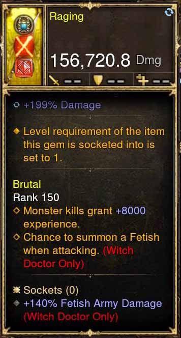 Raging Modded Weapon Gidbinn +140% Fetish Army - Diablo 3 Mods Store - Seasonal and non-seasonal - Modded Items and Gear for PlayStation 4, PlayStation 5, Nintendo Switch, and Xbox One