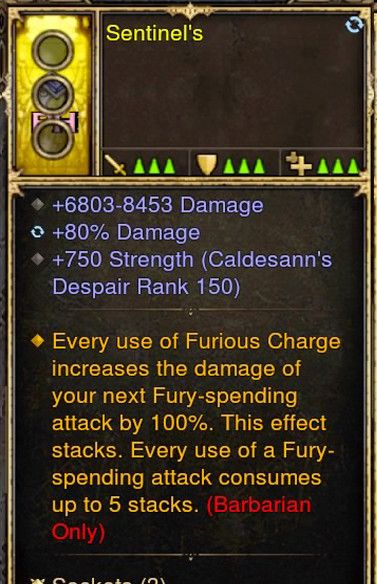 Furious Charge Increase all Damage Barbarian Modded Ring (Unsocketed) Sentinels - Diablo 3 Mods Store - Seasonal and non-seasonal - Modded Items and Gear for PlayStation 4, PlayStation 5, Nintendo Switch, and Xbox One