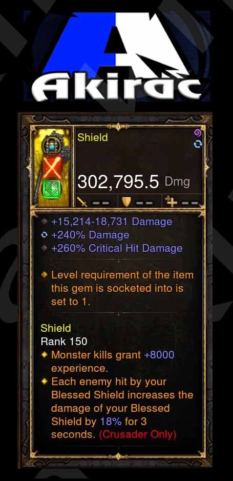 Custom PS4: Shield-Addon Akkhans Leniency Flail - Diablo 3 Mods Store - Seasonal and non-seasonal - Modded Items and Gear for PlayStation 4, PlayStation 5, Nintendo Switch, and Xbox One