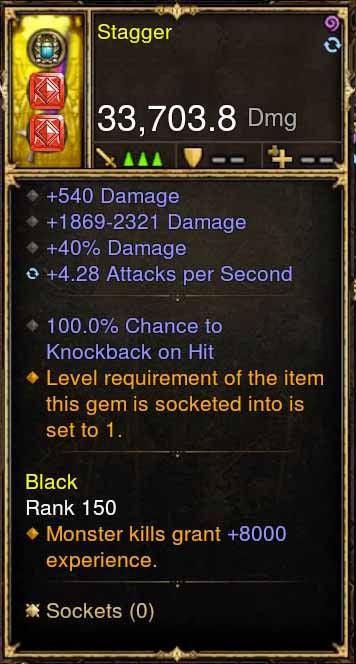 Stagger 100% Knockback Sword Fast 5.X APSpeed - Diablo 3 Mods Store - Seasonal and non-seasonal - Modded Items and Gear for PlayStation 4, PlayStation 5, Nintendo Switch, and Xbox One