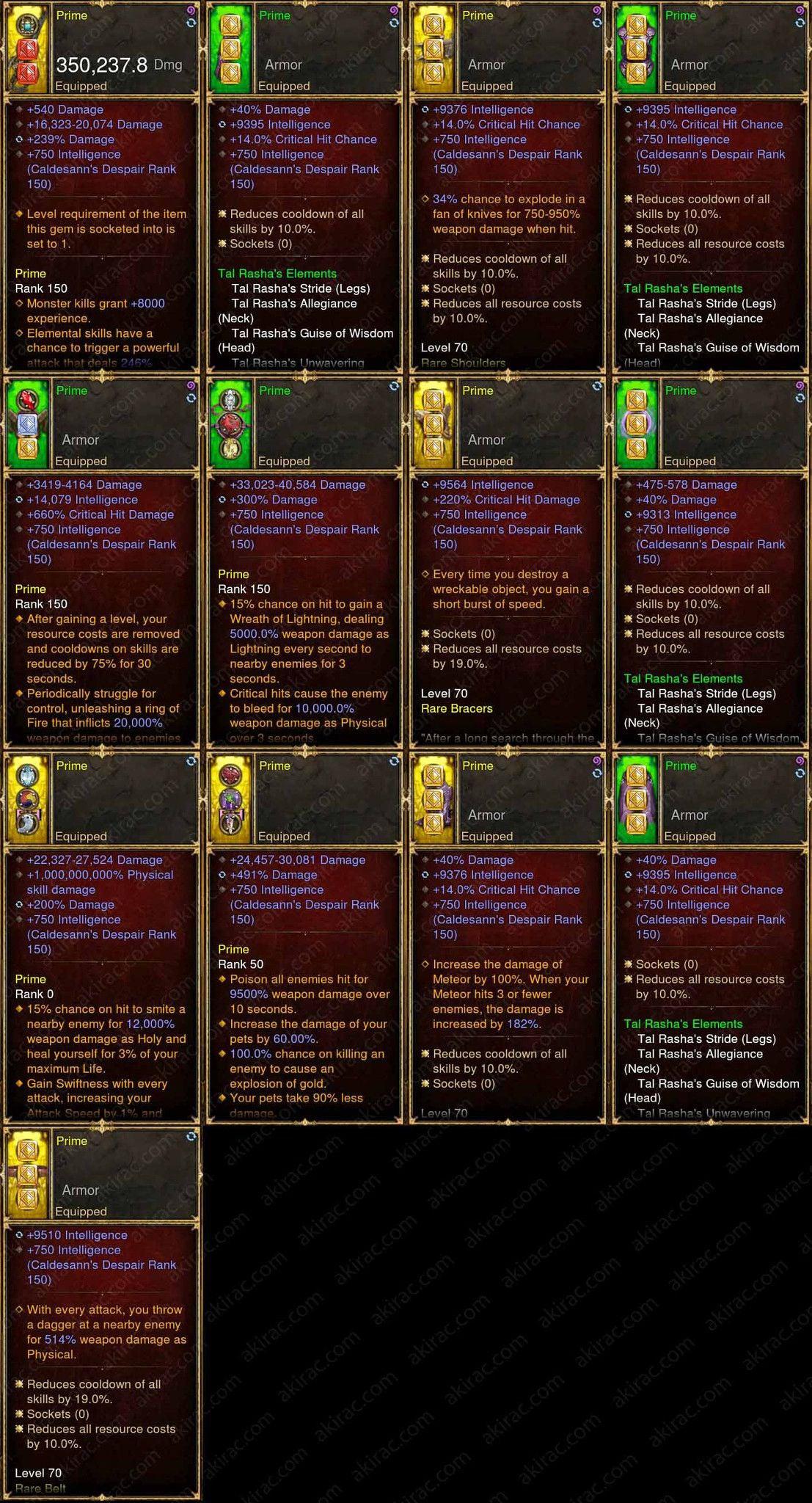 Prime Tal Rasha Wizard - High DPS #A5-Diablo 3 Mods - Playstation 4, Xbox One, Nintendo Switch