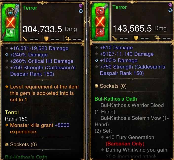 Terror Addon: 304k/143k Actual DPS Bul-Kathos Combo Set Weapon - Diablo 3 Mods Store - Seasonal and non-seasonal - Modded Items and Gear for PlayStation 4, PlayStation 5, Nintendo Switch, and Xbox One
