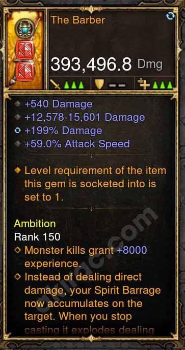 2.4.3 393k The Barber Dagger Witch Doctor Modded Weapon - Diablo 3 Mods Store - Seasonal and non-seasonal - Modded Items and Gear for PlayStation 4, PlayStation 5, Nintendo Switch, and Xbox One
