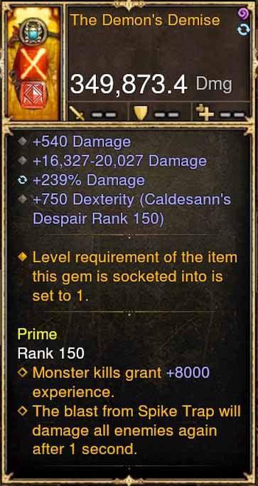 The Demons Demise 349k Actual DPS Modded Bow - Diablo 3 Mods Store - Seasonal and non-seasonal - Modded Items and Gear for PlayStation 4, PlayStation 5, Nintendo Switch, and Xbox One