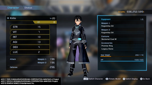 [Switch Save Progression] - Sword Art Online Fatal Bullet - Rich Super Starter Mod Cheat Akirac Other Mods Seasonal and Non Seasonal Save Mod - Modded Items and Gear - Hacks - Cheats - Trainers for Playstation 4 - Playstation 5 - Nintendo Switch - Xbox One