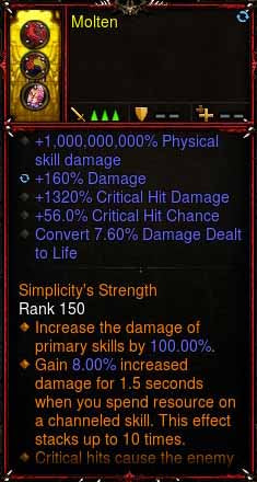 [Primal Ancient] 1-70 1000000000% Modded Ring 1320% CHD, 56% CC, 46% RR, 46% CDR Molten Diablo 3 Mods ROS Seasonal and Non Seasonal Save Mod - Modded Items and Gear - Hacks - Cheats - Trainers for Playstation 4 - Playstation 5 - Nintendo Switch - Xbox One