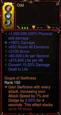 [Primal Ancient] 1-70 1000000000% Modded Ring 650 Resist, 60k LPS, 215k LPH, 15% Leech Odd Diablo 3 Mods ROS Seasonal and Non Seasonal Save Mod - Modded Items and Gear - Hacks - Cheats - Trainers for Playstation 4 - Playstation 5 - Nintendo Switch - Xbox One