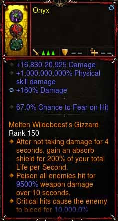 [Primal Ancient] 1-70 1000000000% Modded Ring 67% Fear on Hit, 16k-20k Damage, 160% Damage Onyx Diablo 3 Mods ROS Seasonal and Non Seasonal Save Mod - Modded Items and Gear - Hacks - Cheats - Trainers for Playstation 4 - Playstation 5 - Nintendo Switch - Xbox One