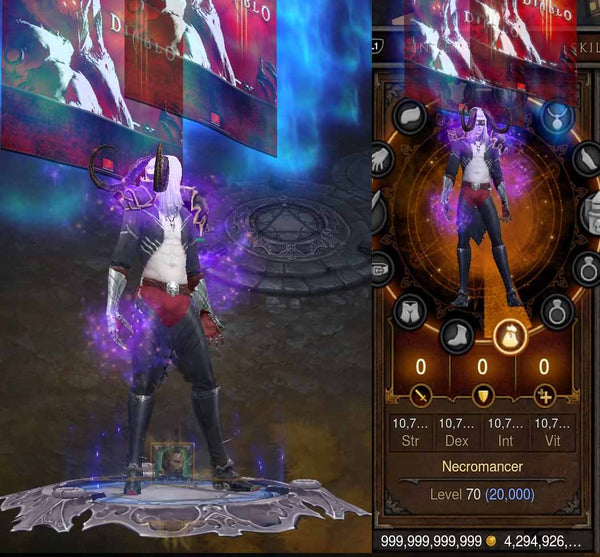 14x EXTREME Stat Modded + Necromancer Characters w/ Visual Effects-Diablo 3 Mods - Playstation 4, Xbox One, Nintendo Switch