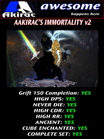 Immortality v2 Ulania Monk Modded Set for Rift 150 Myth-Diablo 3 Mods - Playstation 4, Xbox One, Nintendo Switch