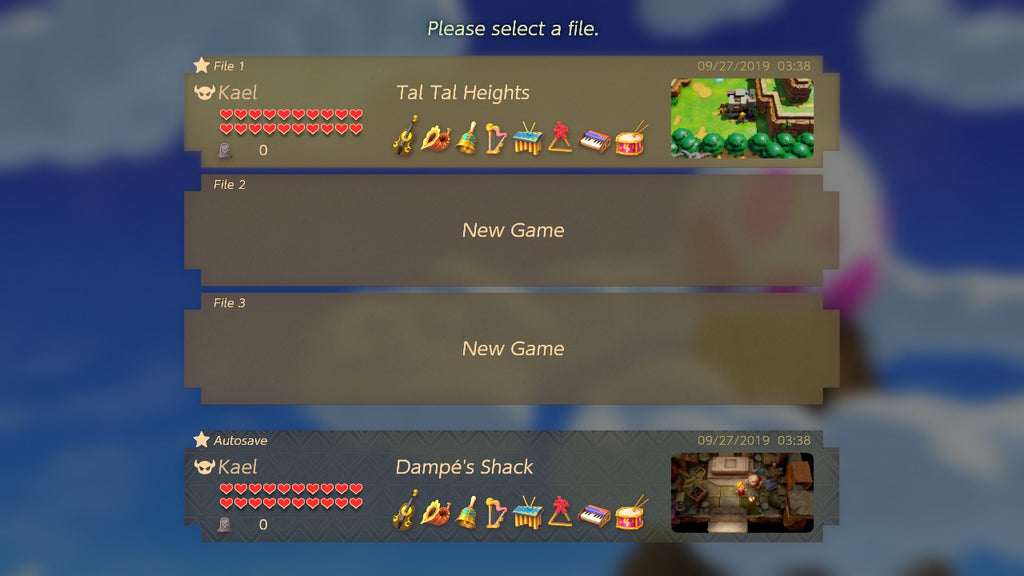 [Switch Save Progression] The Legend of Zelda Links Awakening Story