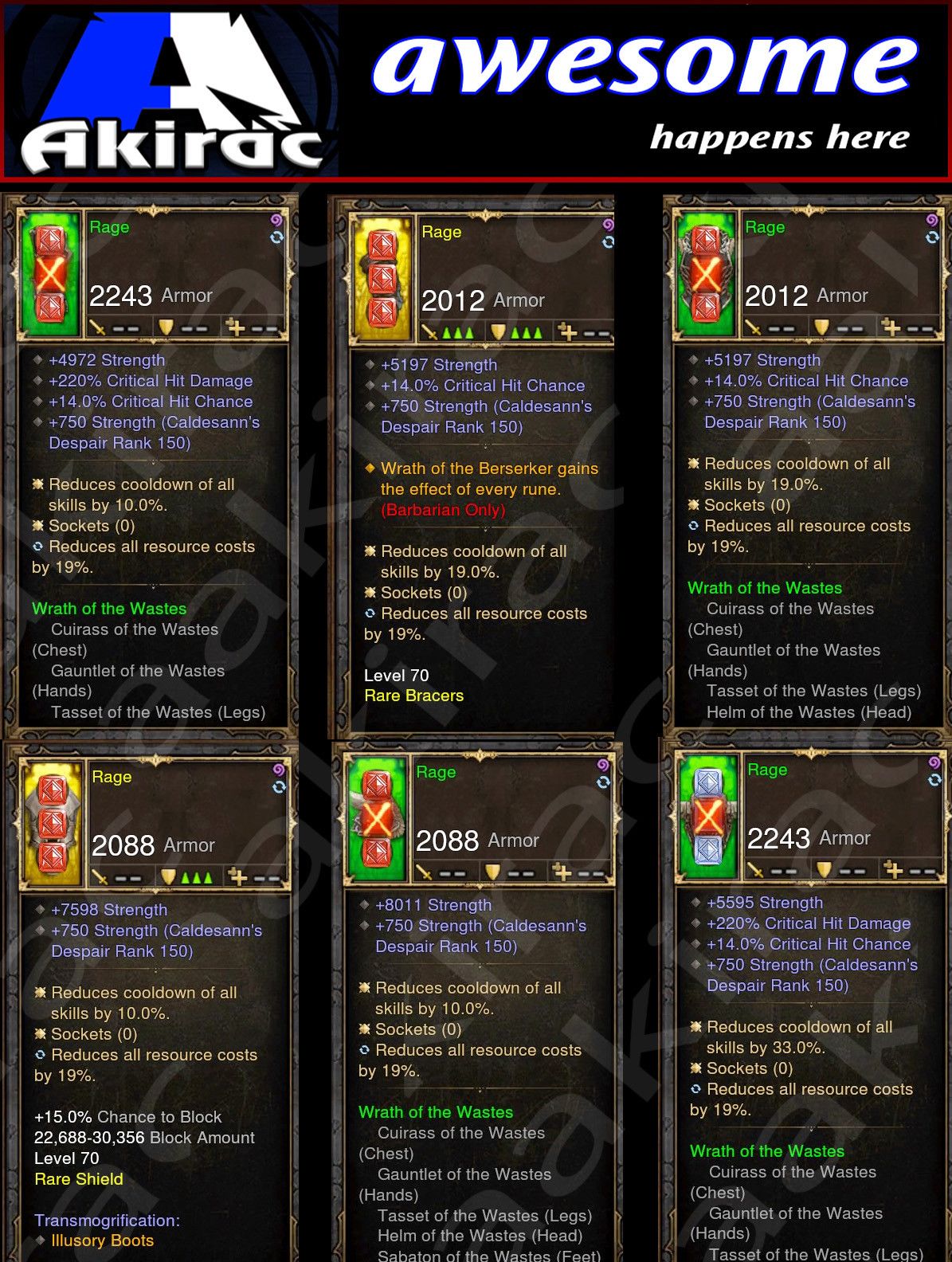 Diablo 3 Immortal v2 Waste Barbarian Modded Set for Rift 150 Rage Diablo 3 Mods ROS Seasonal and Non Seasonal Save Mod - Modded Items and Gear - Hacks - Cheats - Trainers for Playstation 4 - Playstation 5 - Nintendo Switch - Xbox One